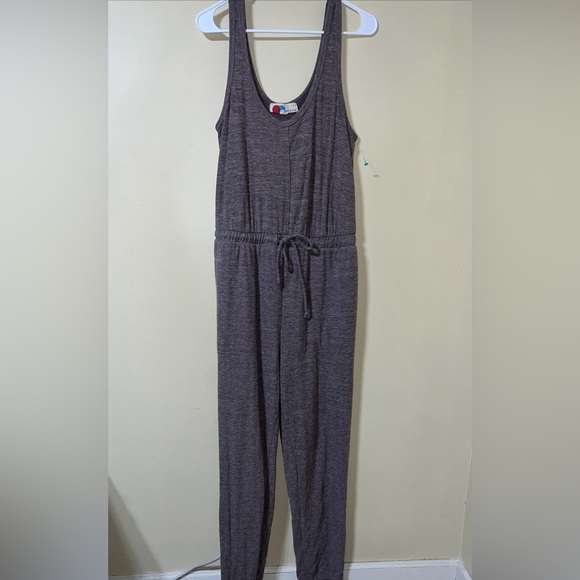 Free People Beach Bicoastal Sleeveless Jumpsuit Medium Brown - Picture 2 of 6